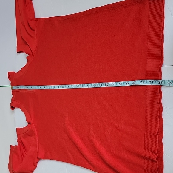 Torrid Orange CrissCross Cold Shoulder Top/ Size 2 (2X | 18-2 - Picture 10 of 16